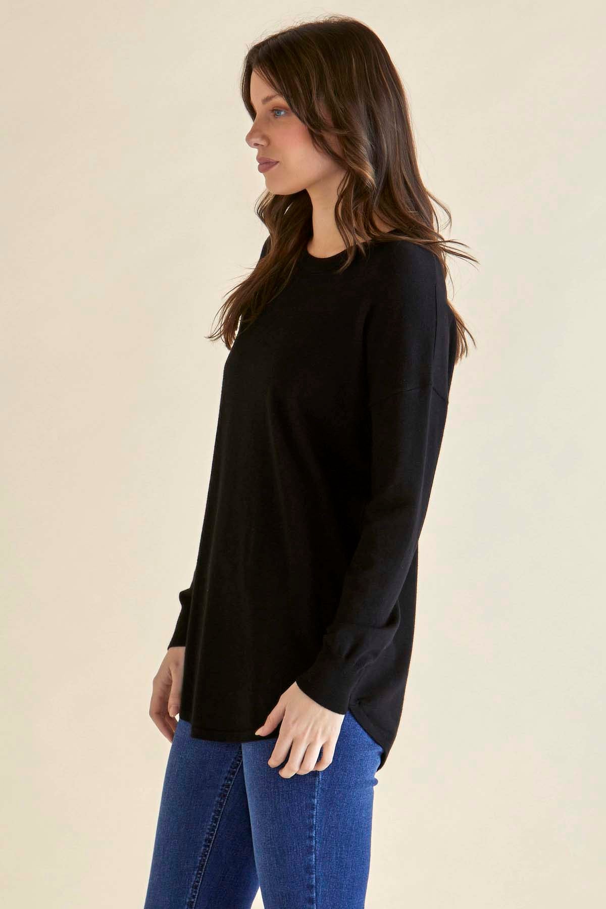 Betty Basics Sophie Knit Jumper in Black