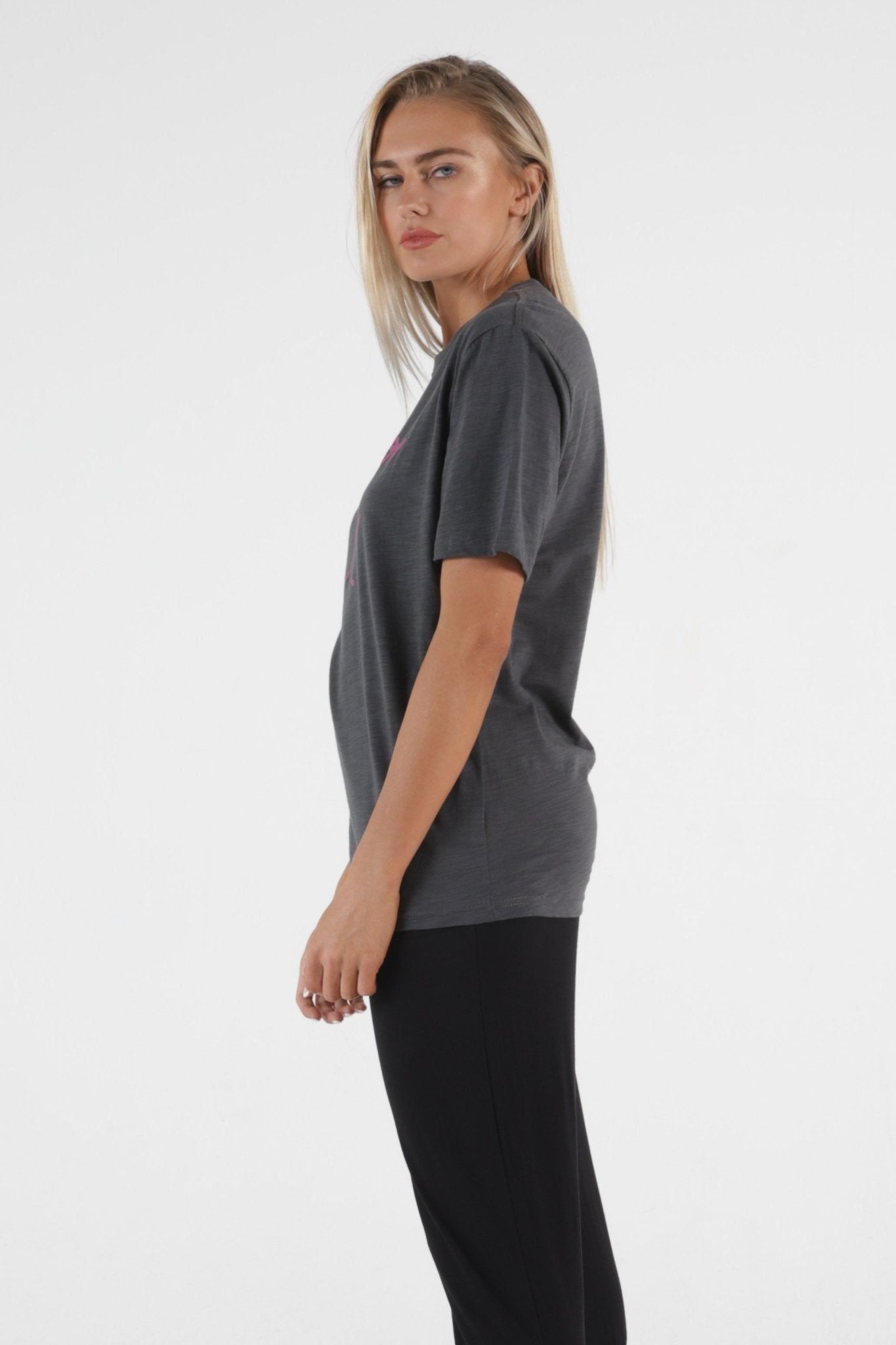 Betty Basics Ariana Tee in Indi Grey - Pardon Moi - Hey Sara