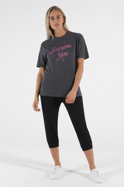 Betty Basics Ariana Tee in Indi Grey - Pardon Moi - Hey Sara