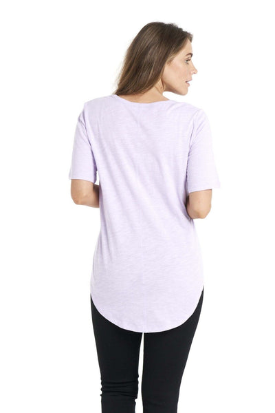 Betty Basics Ariana Tee in Periwinkle - Hey Sara