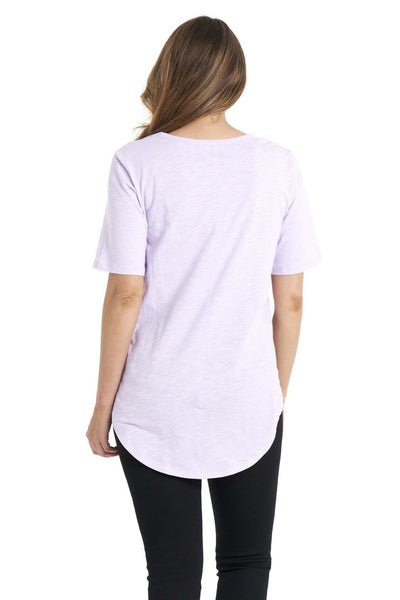Betty Basics Ariana Tee in Periwinkle - Hey Sara