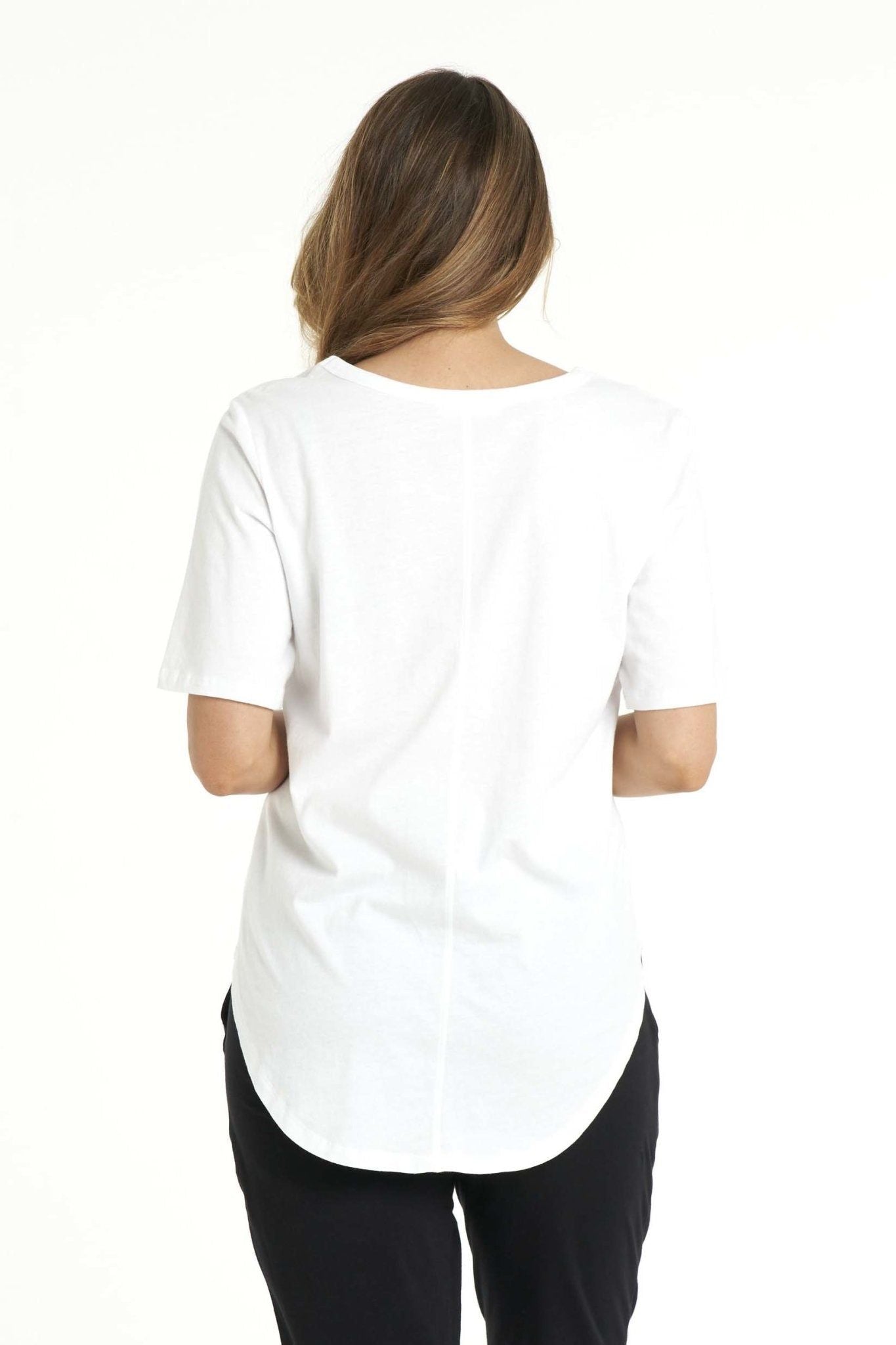 Betty Basics Ariana Tee in White - Hey Sara