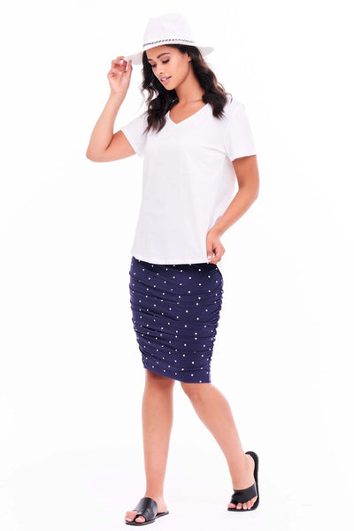 Betty Basics Ava Tee in White - Hey Sara