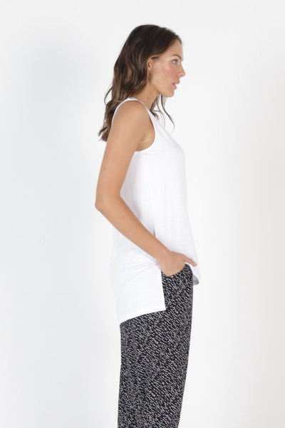 Betty Basics Barbados Tank in White - Hey Sara