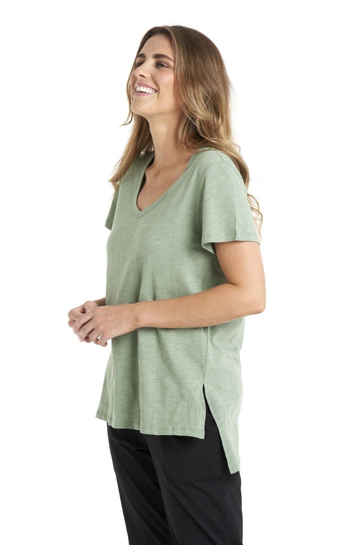 Billie Tee in Celadon | Betty Basics | Hey Sara