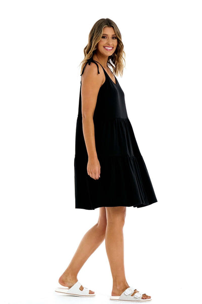 Betty Basics Bronte Ribbed Fabric Dress in Black - Hey Sara