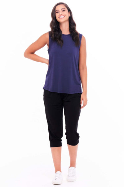 Betty Basics Capri Tank in Navy - Hey Sara