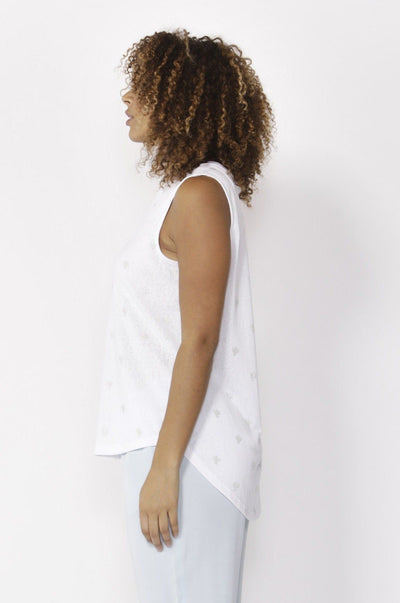 Betty Basics Capri Tank in White - Hey Sara