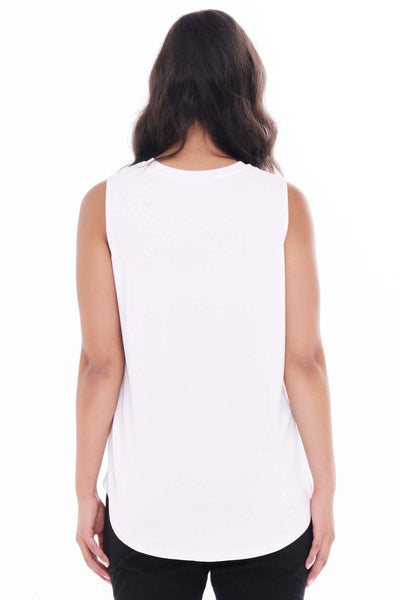 Betty Basics Capri Tank in White - Hey Sara