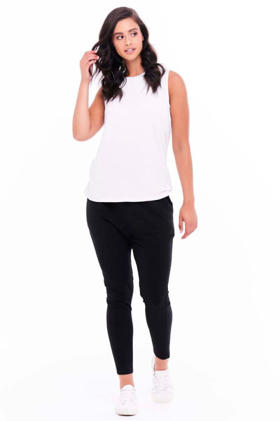 Betty Basics Capri Tank in White - Hey Sara