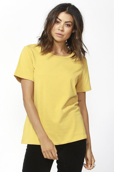 Betty Basics Cara Tee in Mustard - Hey Sara