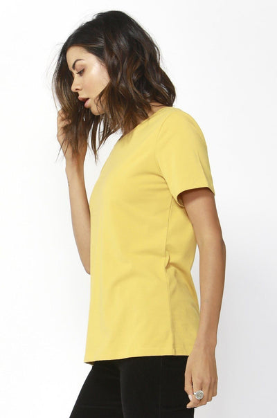 Betty Basics Cara Tee in Mustard - Hey Sara