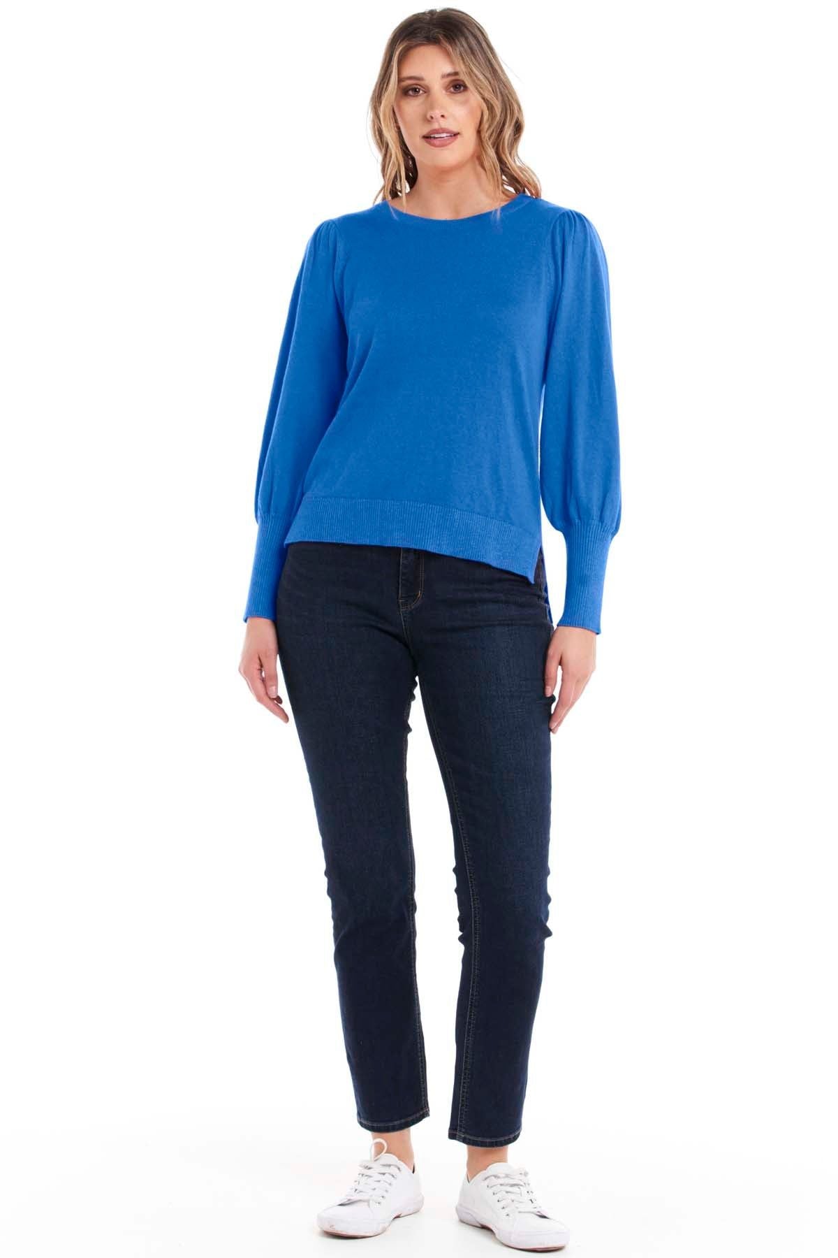 Betty Basics Charlotte Knit Jumper in Royal Blue - Hey Sara