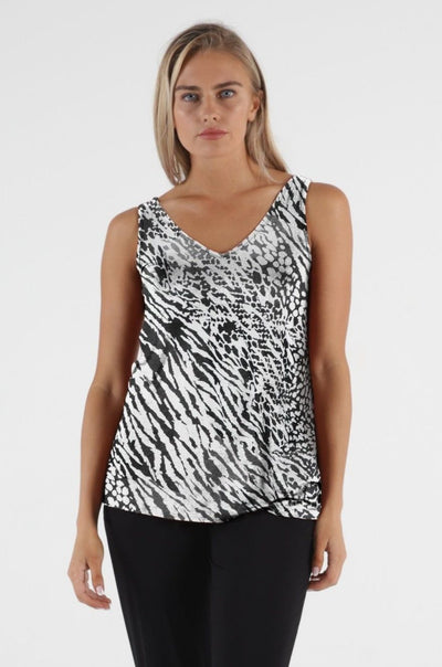 Betty Basics Dallas Reversible Tank in Instinct Print - Hey Sara