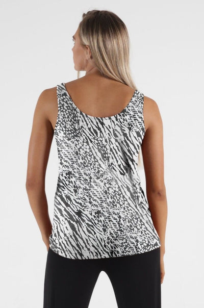 Betty Basics Dallas Reversible Tank in Instinct Print - Hey Sara