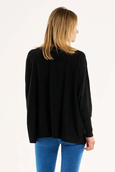 Betty Basics Destiny Oversized Knit Jumper in Black - Hey Sara