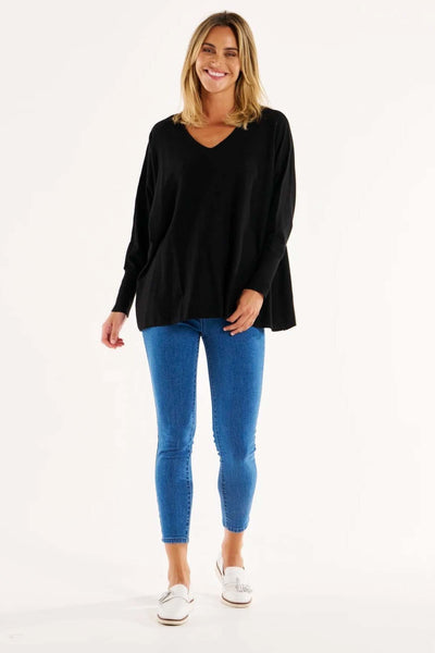 Betty Basics Destiny Oversized Knit Jumper in Black - Hey Sara