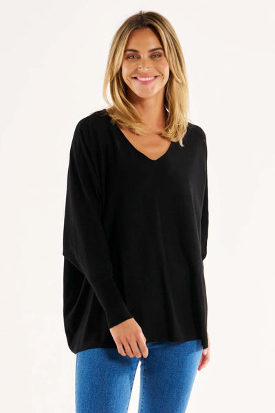 Betty Basics Destiny Oversized Knit Jumper in Black - Hey Sara