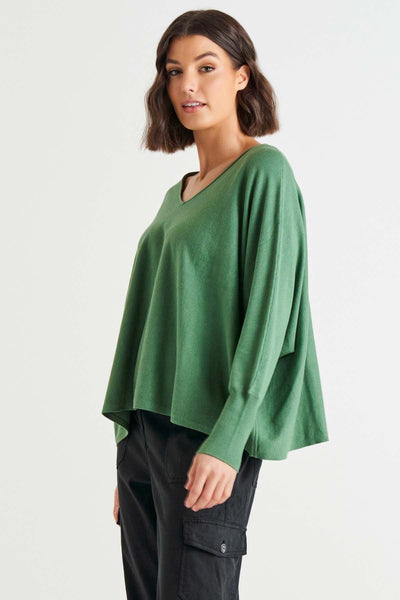 Betty Basics Destiny Oversized Knit Jumper in Powder Green - Hey Sara