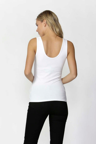 Betty Basics Emma Top in White - Hey Sara