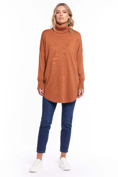 Betty Basics Fleur Knit Jumper in Camel - Hey Sara