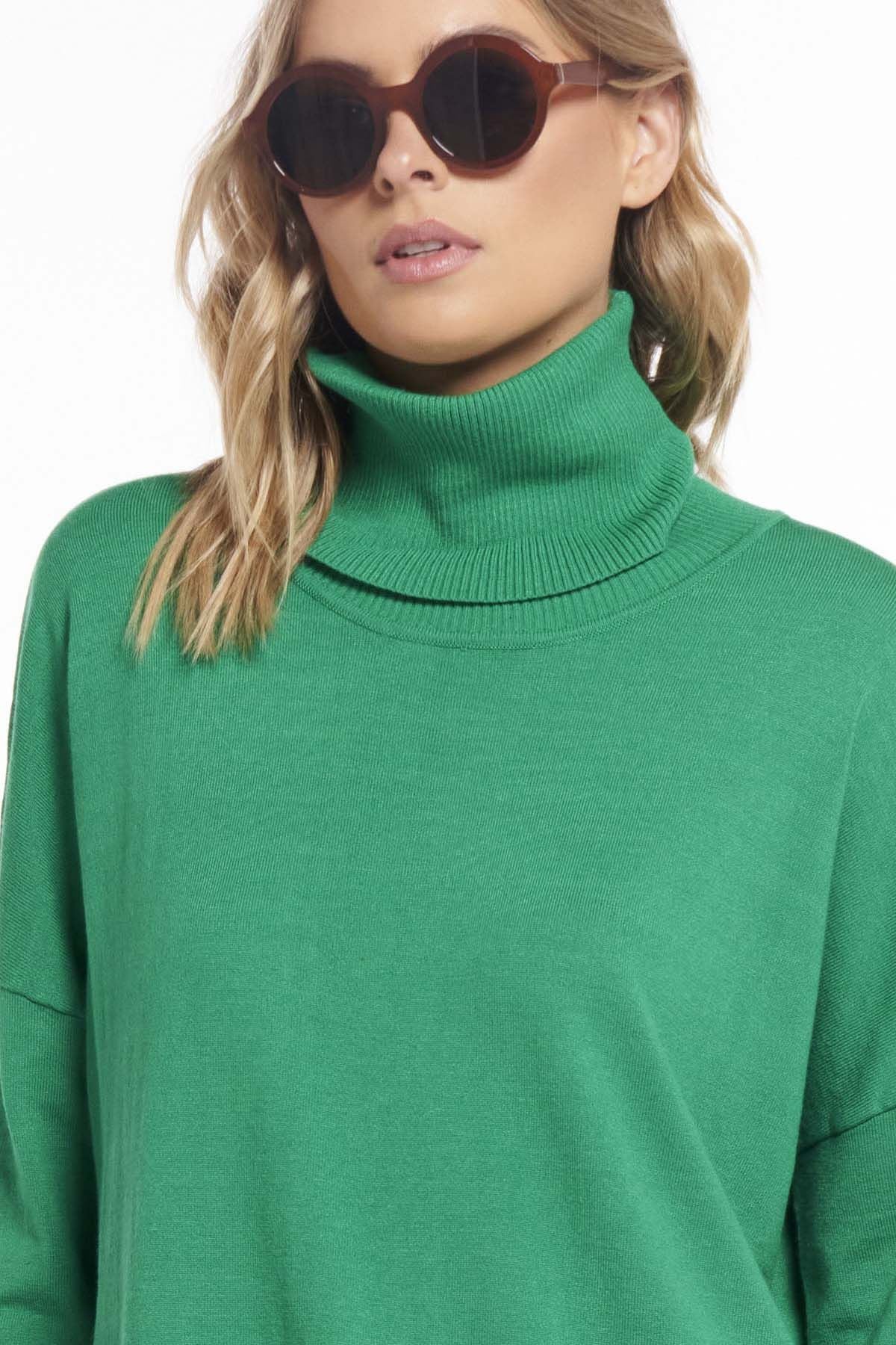 Betty Basics Fleur Knit Jumper in Lime - Hey Sara