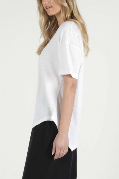 Betty Basics Florence Top in White - Hey Sara