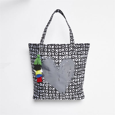 Betty Basics Getaway Bag in Black Print - Hey Sara