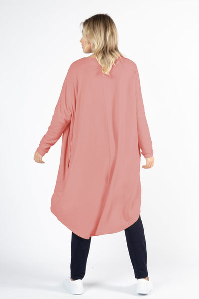 Betty Basics Harlow Cardigan in Dusty Rose - Hey Sara