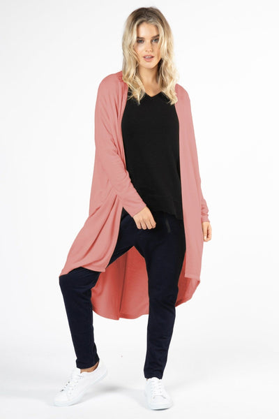 Betty Basics Harlow Cardigan in Dusty Rose - Hey Sara