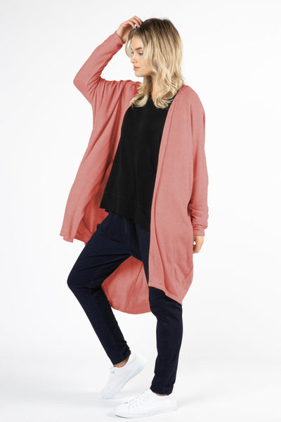 Betty Basics Harlow Cardigan in Dusty Rose - Hey Sara