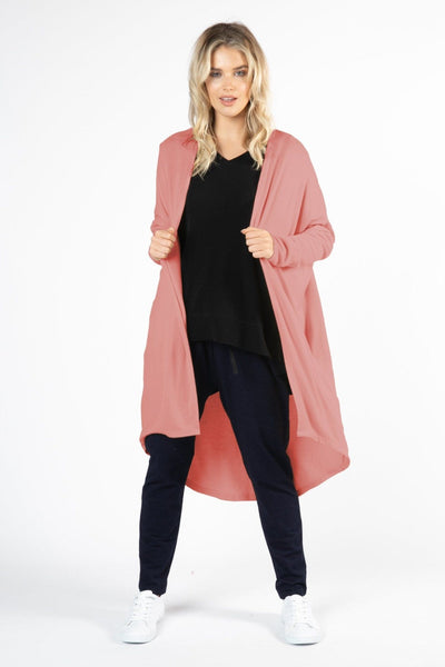 Betty Basics Harlow Cardigan in Dusty Rose - Hey Sara
