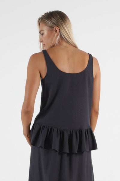 Betty Basics James Linen Cami in Indi Grey - Hey Sara