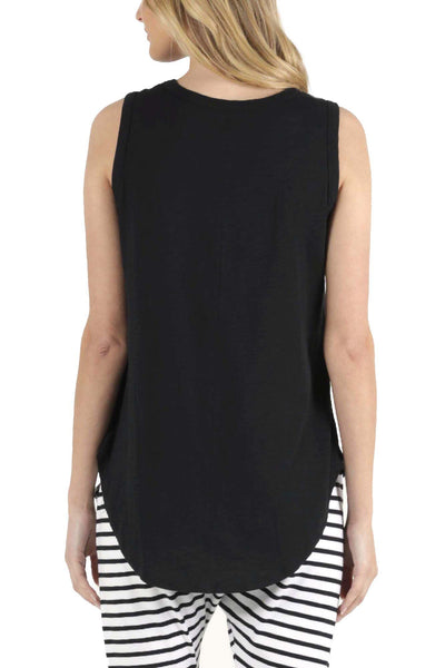 Betty Basics Keira Tank in Black with Fiesta Print - Hey Sara