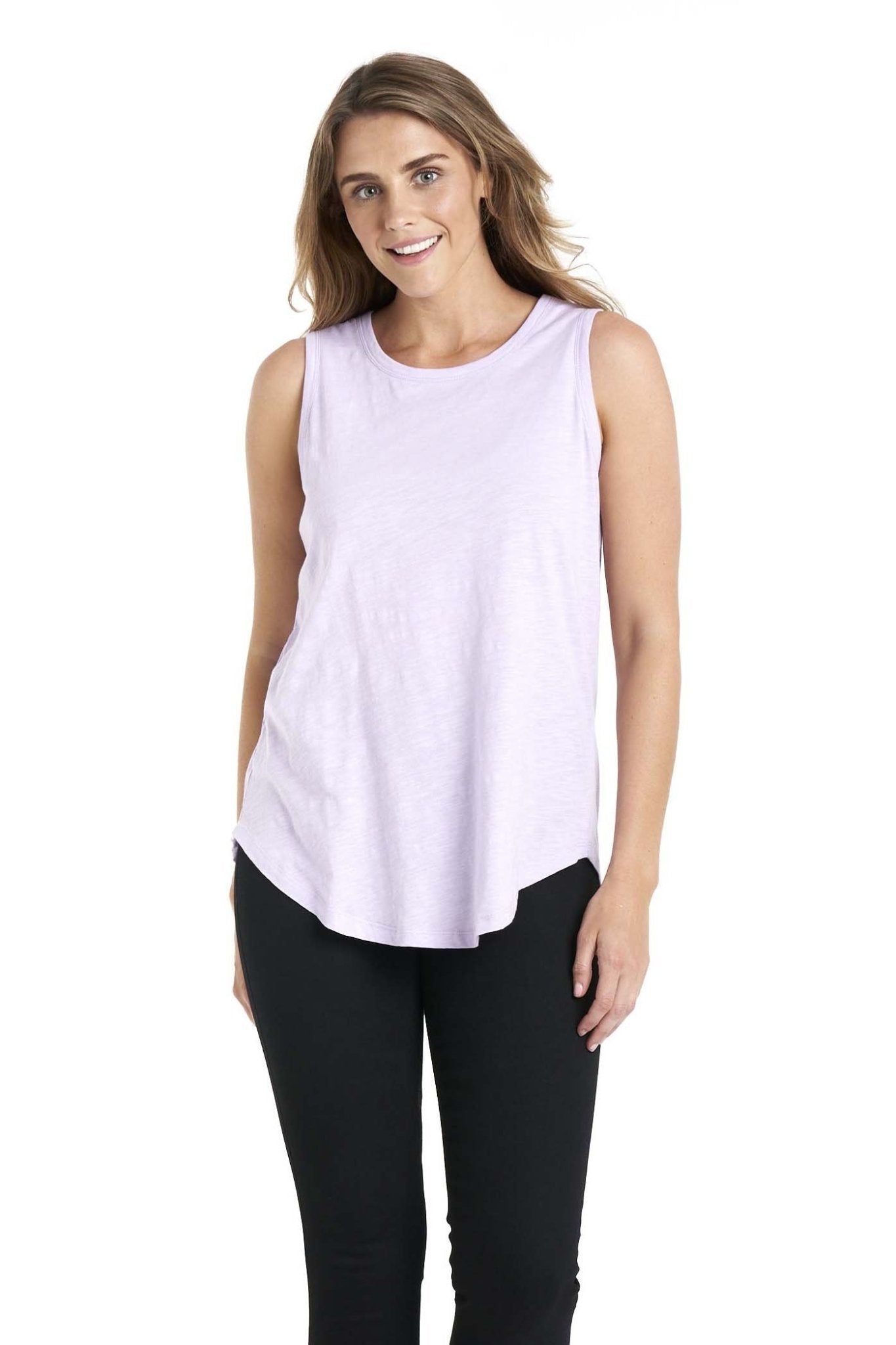 Betty Basics Keira Tank in Periwinkle - Hey Sara