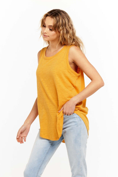 Betty Basics Keira Tank in Spicy Mustard - Hey Sara