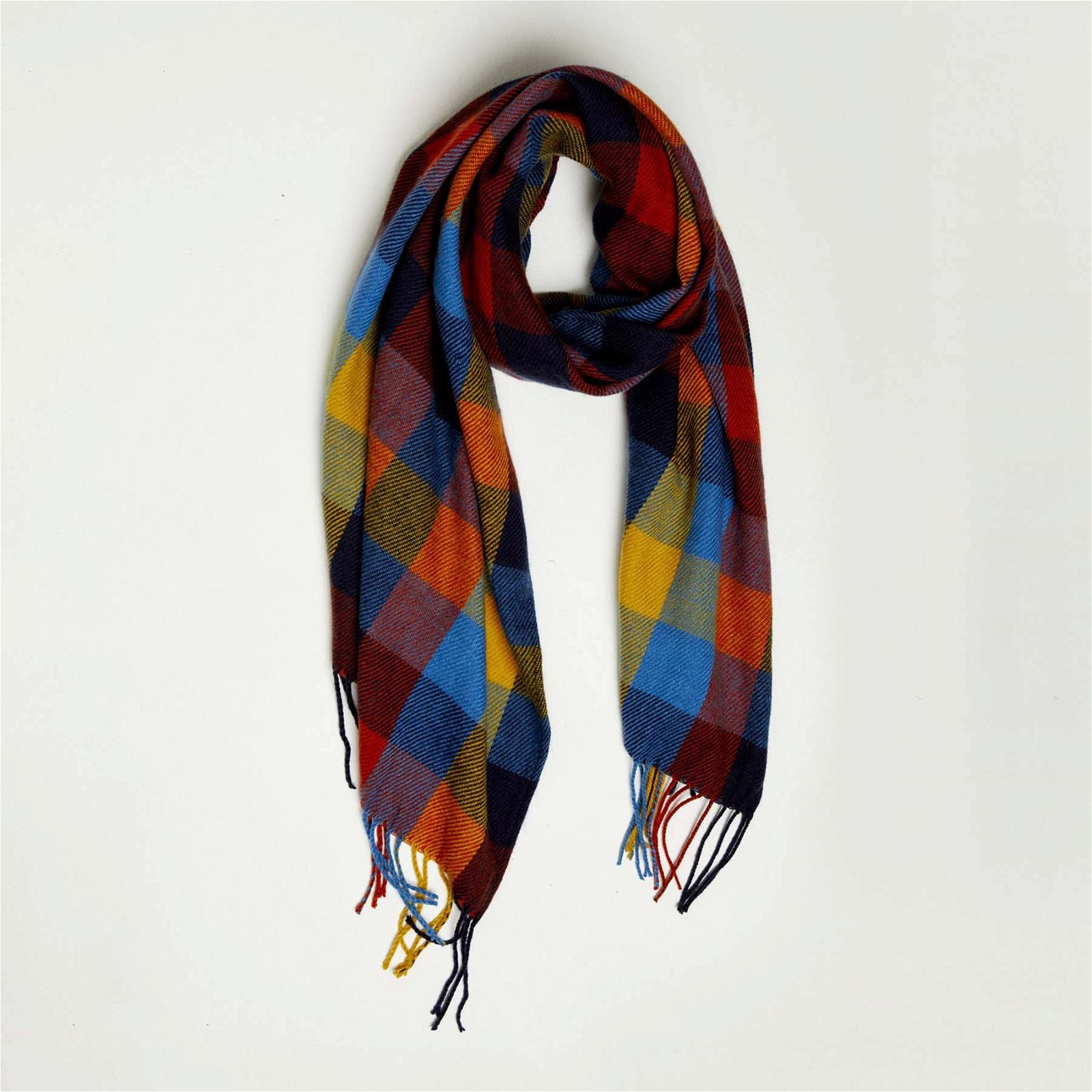 Kim Scarf in Multi Check | Betty Basics | Hey Sara