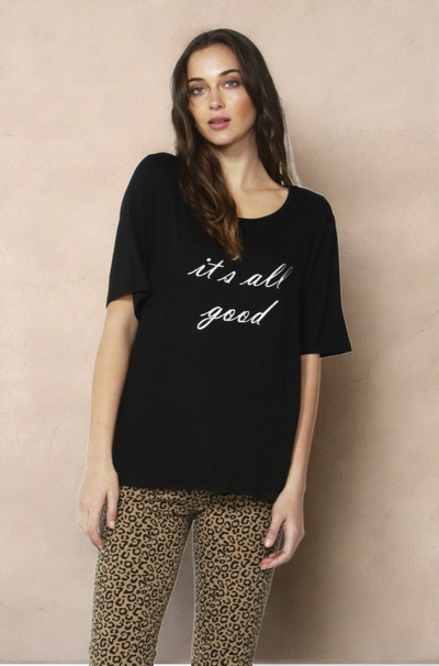 Betty Basics Los Angeles Tee in Black - Hey Sara