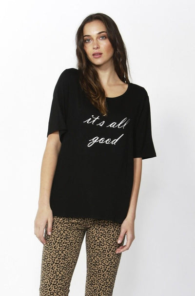 Betty Basics Los Angeles Tee in Black - Hey Sara