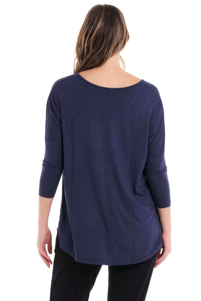 Betty Basics Milan Top in Navy - Hey Sara