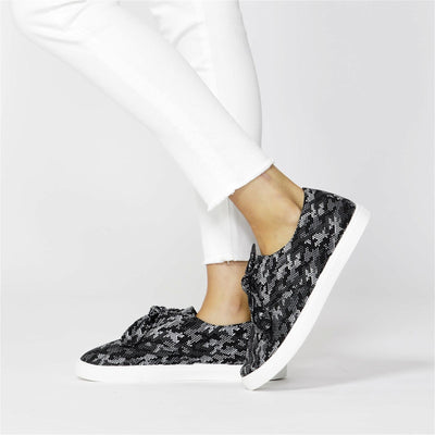 Betty Basics Nautic Plimsolls in Dotted Camouflage - Hey Sara