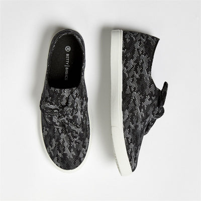 Betty Basics Nautic Plimsolls in Dotted Camouflage - Hey Sara
