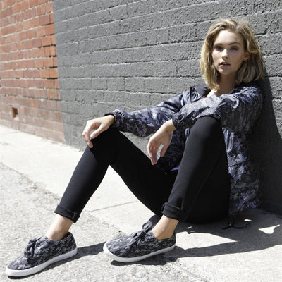 Betty Basics Nautic Plimsolls in Dotted Camouflage - Hey Sara