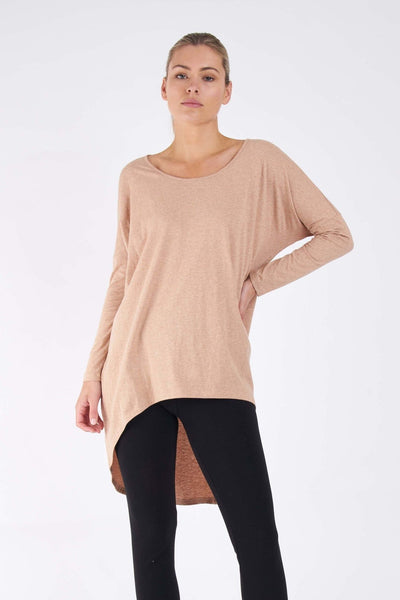 Betty Basics Nelly Long Sleeve Top in Sand - Hey Sara