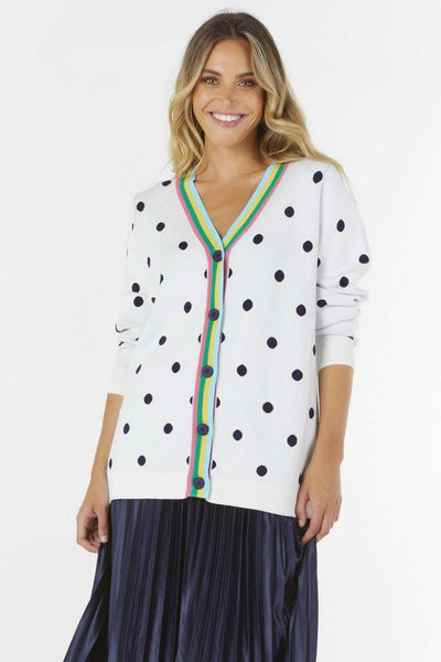 Betty Basics Pippa Cardigan in Polka Dot - Hey Sara