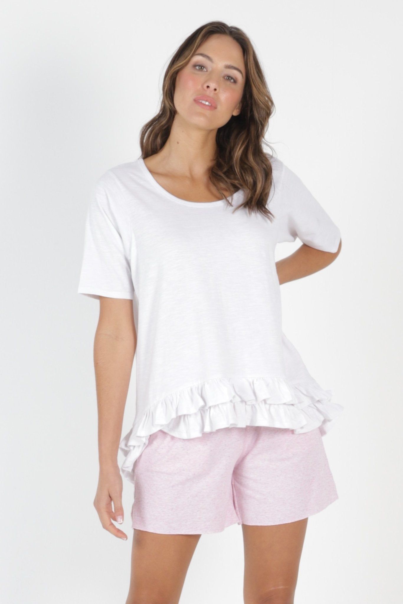 Betty Basics Sorrento Tee in White - Hey Sara
