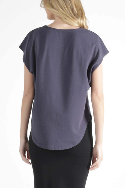 Betty Basics Tulip Top in Blue Stone - Hey Sara