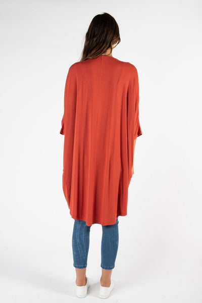 Betty Basics Valencia Cardigan in Sunset Red - Hey Sara
