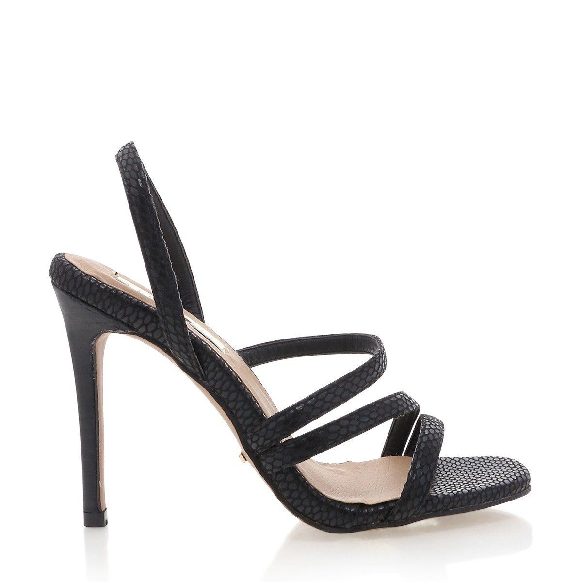 Billini Ballari Stiletto Heel in Black Reptile - Hey Sara