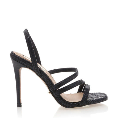 Billini Ballari Stiletto Heel in Black Reptile - Hey Sara
